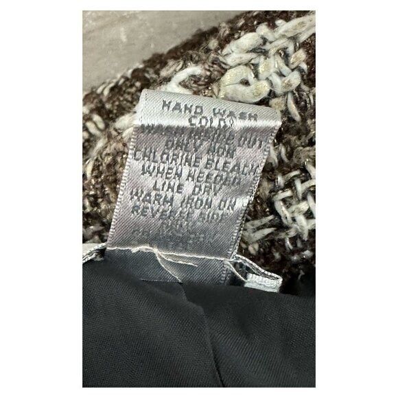 Chico's Tweed Plaid Boucle Blazer Jacket Embellished Beaded Metallic Women's XL - Picture 10 of 12